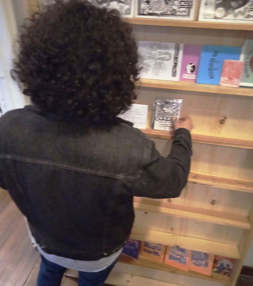 Organizando los fanzines en los estantes