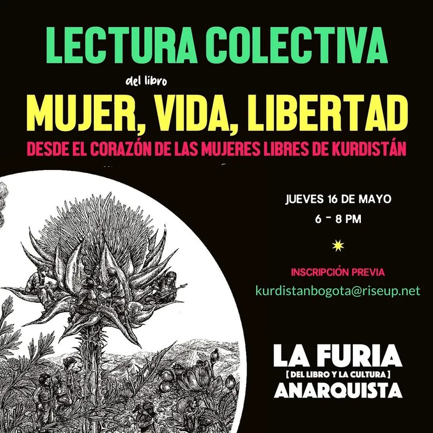 Lectura colectiva Mujer, Vida, Libertad | La Furia [del libro y la cultura] Anarquista | mayo 2024.